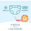 imageAmazon Brand  Mama Bear Diaper Pail Refills for Diaper Genie Pails Unscented 1080 Count 4 Packs of 270 Count270 Count Pack of 4