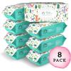 imageAmazon Brand  Mama Bear Gentle Fragrance Free Baby Wipes Hypoallergenic Sensitive Skin Unscented 800 Count 8 Packs of 100100 Count Pack of 8