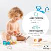 imageAmazon Brand  Mama Bear Gentle Touch Diapers Size 1 196 Count 4 packs of 49Size 2 184 Count