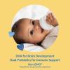 imageAmazon Brand  Mama Bear Infant MilkBased Baby Formula Powder with Iron Dual Prebiotics Omega 3 DHA and Choline Brain Growth Immunity 139 pound Pack of 1