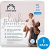 imageAmazon Brand  Mama Bear Plush Protection Diapers  Size Newborn One Month Supply Hypoallergenic Premium Disposable Baby Diapers 128 Count Pack of 4 White and Cloud DreamsSize 5 31 Count