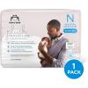 imageAmazon Brand  Mama Bear Plush Protection Diapers  Size Newborn One Month Supply Hypoallergenic Premium Disposable Baby Diapers 128 Count Pack of 4 White and Cloud DreamsSize 0 32 Count
