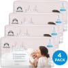 imageAmazon Brand  Mama Bear Plush Protection Diapers  Size Newborn One Month Supply Hypoallergenic Premium Disposable Baby Diapers 128 Count Pack of 4 White and Cloud DreamsSize 1 216 Count
