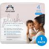 imageAmazon Brand  Mama Bear Plush Protection Diapers  Size Newborn One Month Supply Hypoallergenic Premium Disposable Baby Diapers 128 Count Pack of 4 White and Cloud DreamsSize 4 36 Count