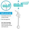 imageAmazon Brand  Mama Bear Silicone Weighted Straw Sippy Cup 9 Ounces Pack of 2 BlueGreen2 Count Pack of 1