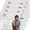 imageAmazon Brand  Mama Bear Plush Protection Diapers  Size Newborn One Month Supply Hypoallergenic Premium Disposable Baby Diapers 128 Count Pack of 4 White and Cloud DreamsNewborn 128 Count