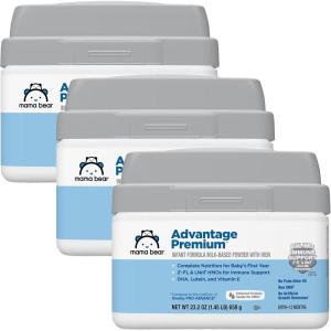 imageAmazon Brand  Mama Bear Advantage Premium Baby Formula Powder 2FL HMO LNnT HMOs for Immune Support NonGMO 232 oz 145 pound Pack of 1145 Pound Pack of 3