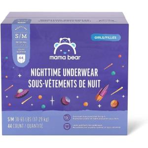 imageAmazon Brand  Mama Bear Boys Nighttime Bedwetting Underwear for Overnight Protection Hypoallergenic Size LXL 60125 lbs 38 Count WhiteGirls