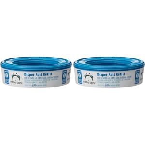imageAmazon Brand  Mama Bear Diaper Pail Refills for Diaper Genie Pails Unscented 1080 Count 4 Packs of 270 Count270 Count Pack of 2