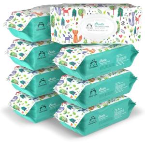 imageAmazon Brand  Mama Bear Gentle Fragrance Free Baby Wipes Hypoallergenic Sensitive Skin Unscented 800 Count 8 Packs of 100100 Count Pack of 8