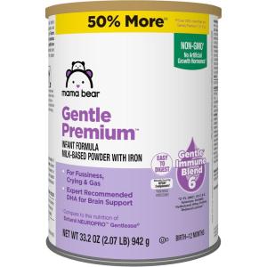 imageAmazon Brand  Mama Bear Gentle Premium Baby Formula Powder DHA for Brain Support Gentle Immune Blend 6 2FL HMO For Fusiness Crying ampamp Gas 215 oz 134 pound Pack of 1332 Ounce Pack of 1