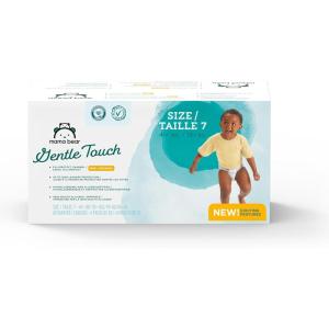 imageAmazon Brand  Mama Bear Gentle Touch Diapers Size 1 196 Count 4 packs of 49Size 7 80 Count