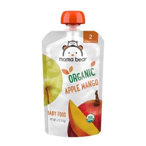 imageAmazon Brand  Mama Bear Organic Baby Food Stage 2 Mango Apple Carrot Peach 4 ounce Pack of 12Stage 2