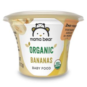 imageAmazon Brand  Mama Bear Organic Baby Food Apples vegetarian 4 ounce Pack of 1 CupBananas