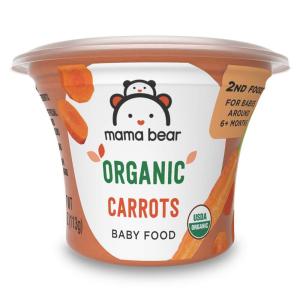 imageAmazon Brand  Mama Bear Organic Baby Food Apples vegetarian 4 ounce Pack of 1 CupCarrots