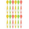 imageAmazon Brand  Solimo Soft Tip Baby Spoons Pack of 12 Multicolor