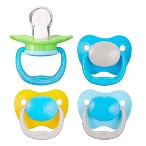 imageAmazon Brand  Mama Bear Baby Pacifier Stage 2 612M BPA Free Colors may vary Pack of 4
